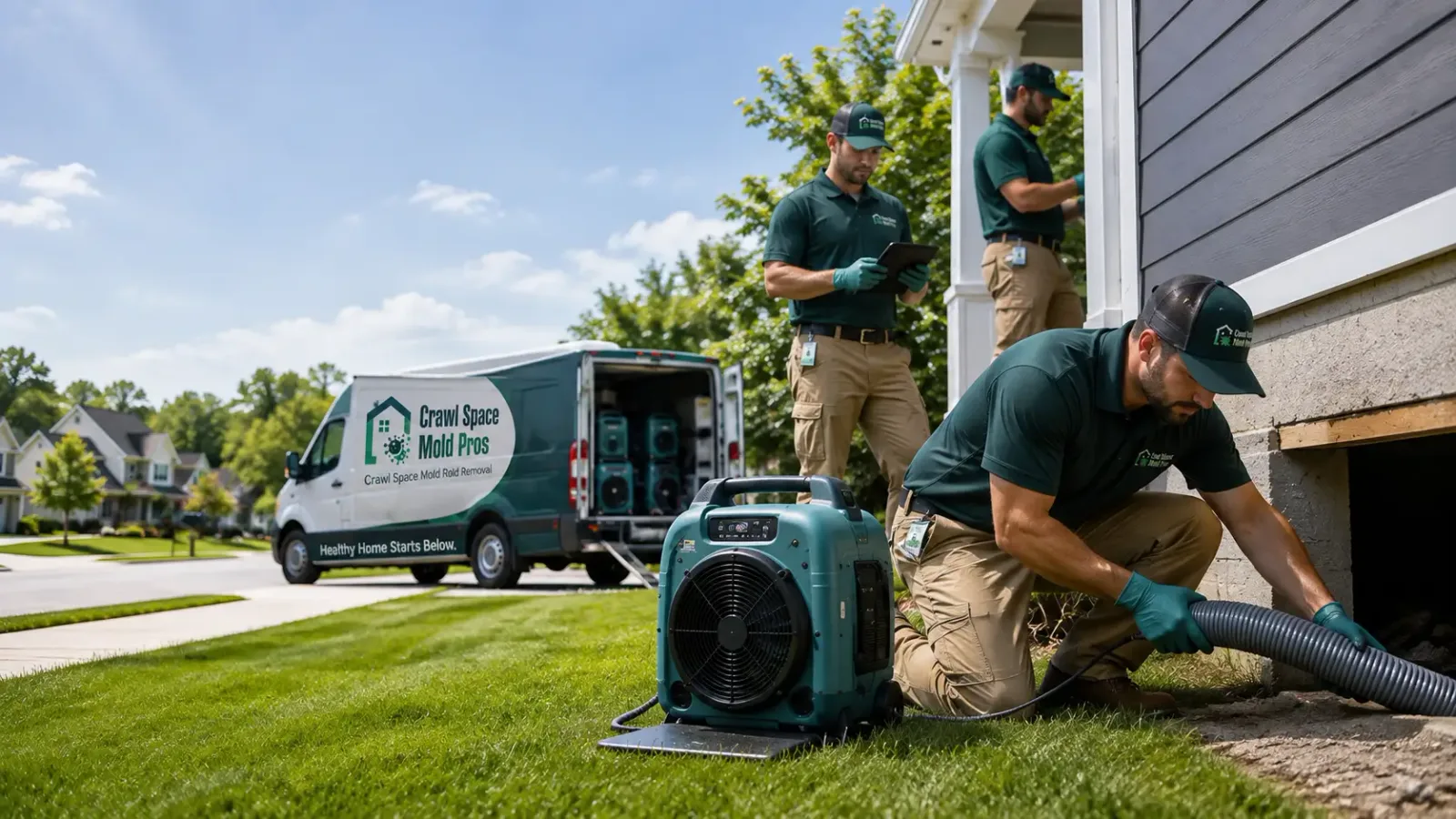 Crawl Space Mold Removal in Homer, MI